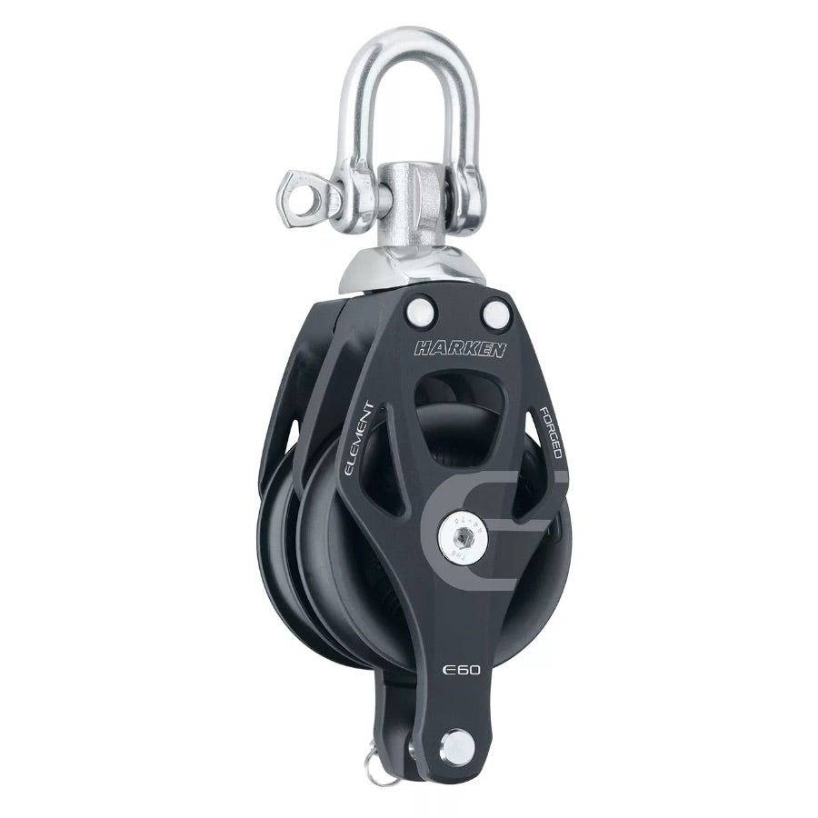 Harken Element 60 mm Dubbelblock, Hunsvott
