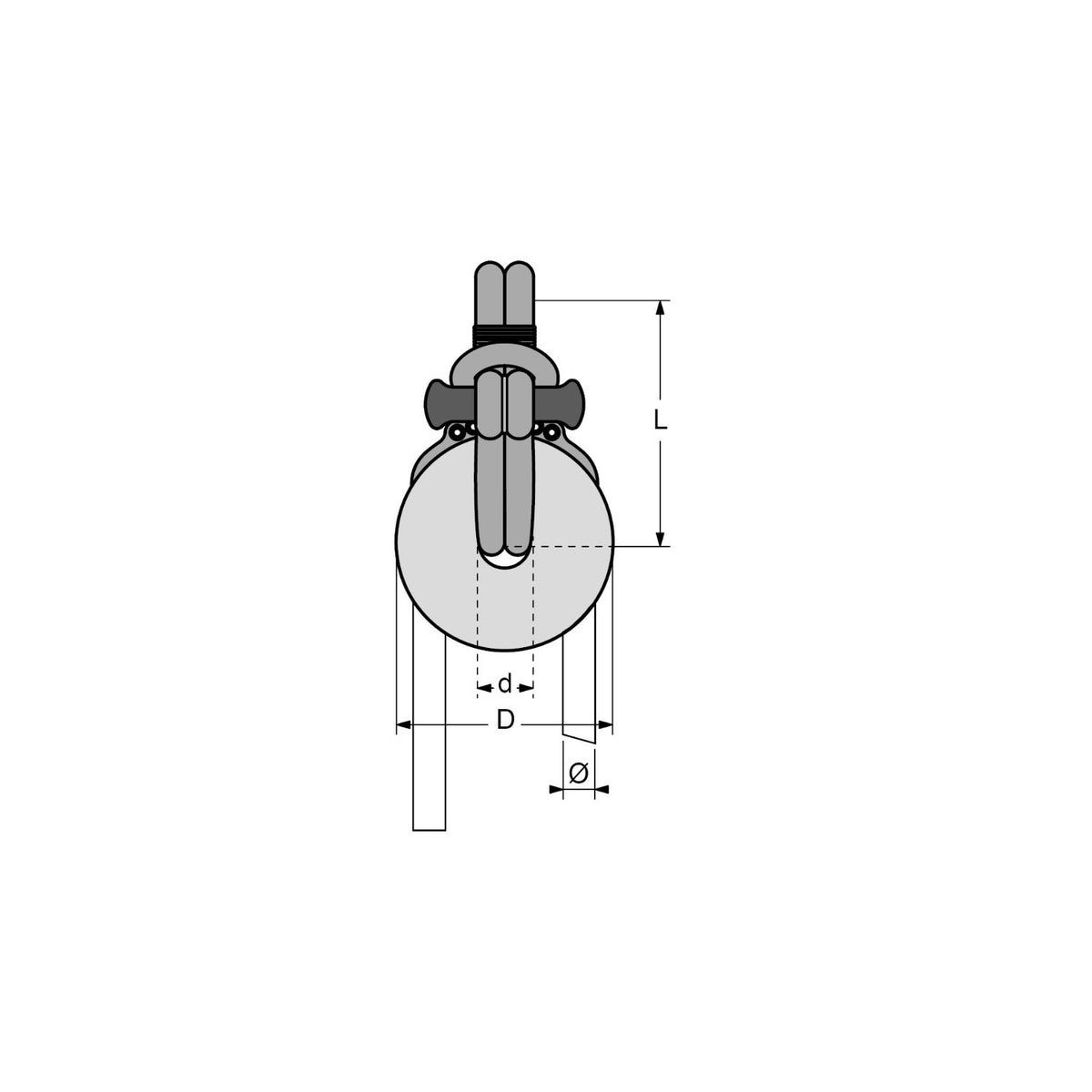 Antal SectoRing 76 mm med Dyneema Loop