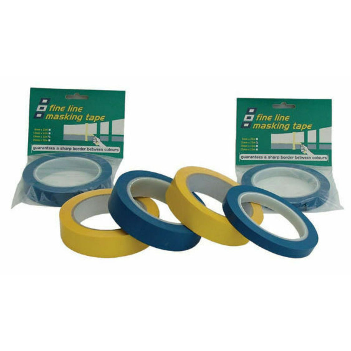 PSP Maskeringstejp 19mm x 66m, Gul