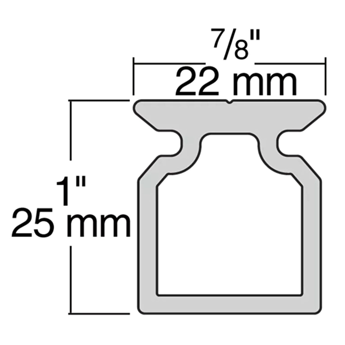 Harken 22mm Small Boat High-beam CB Skena 1.8m