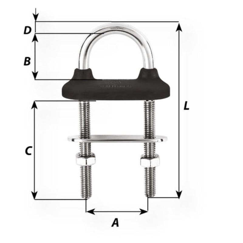 Wichard Vattentät U-bolt 6mm