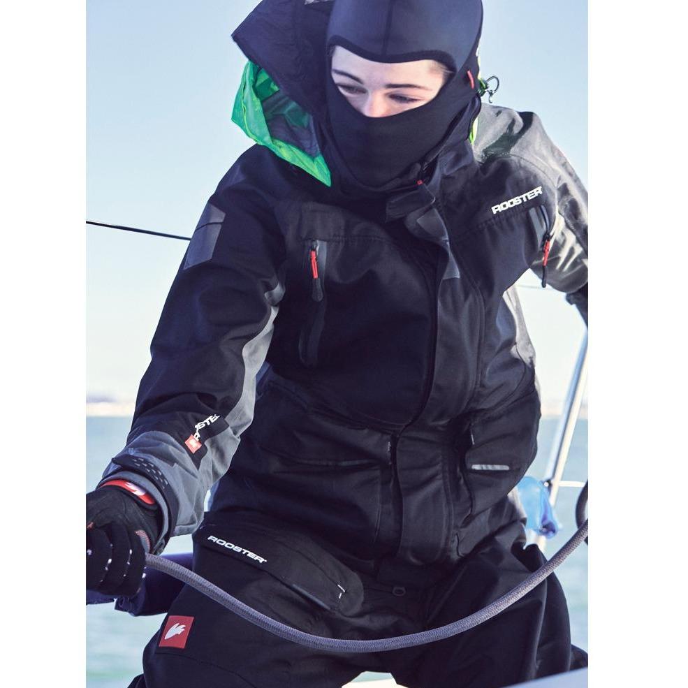 Rooster Aquafleece Balaclava, Svart/Neongul