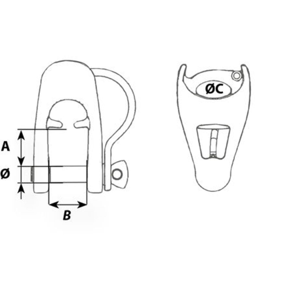 Wichard MXEvo Schackel 8mm Captive Pin Version