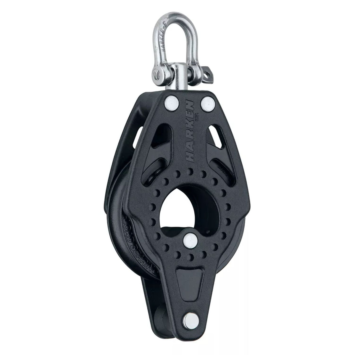 Harken 57 mm Carbo Enkelblock svirvlande, hunsvott