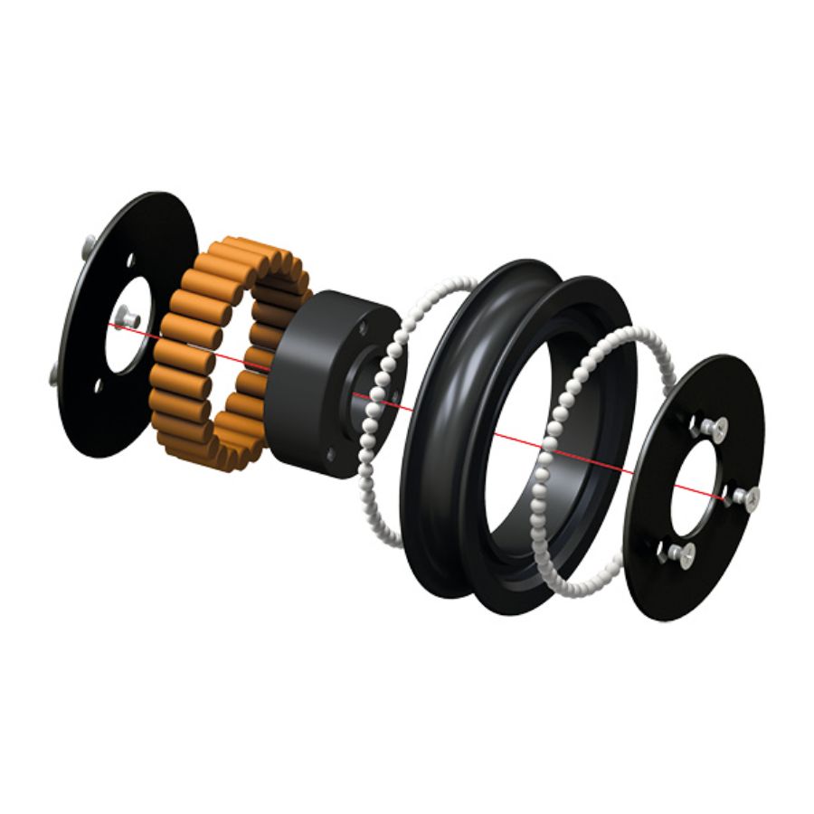 Antal OPF Roller Trissa 70mm x 16mm