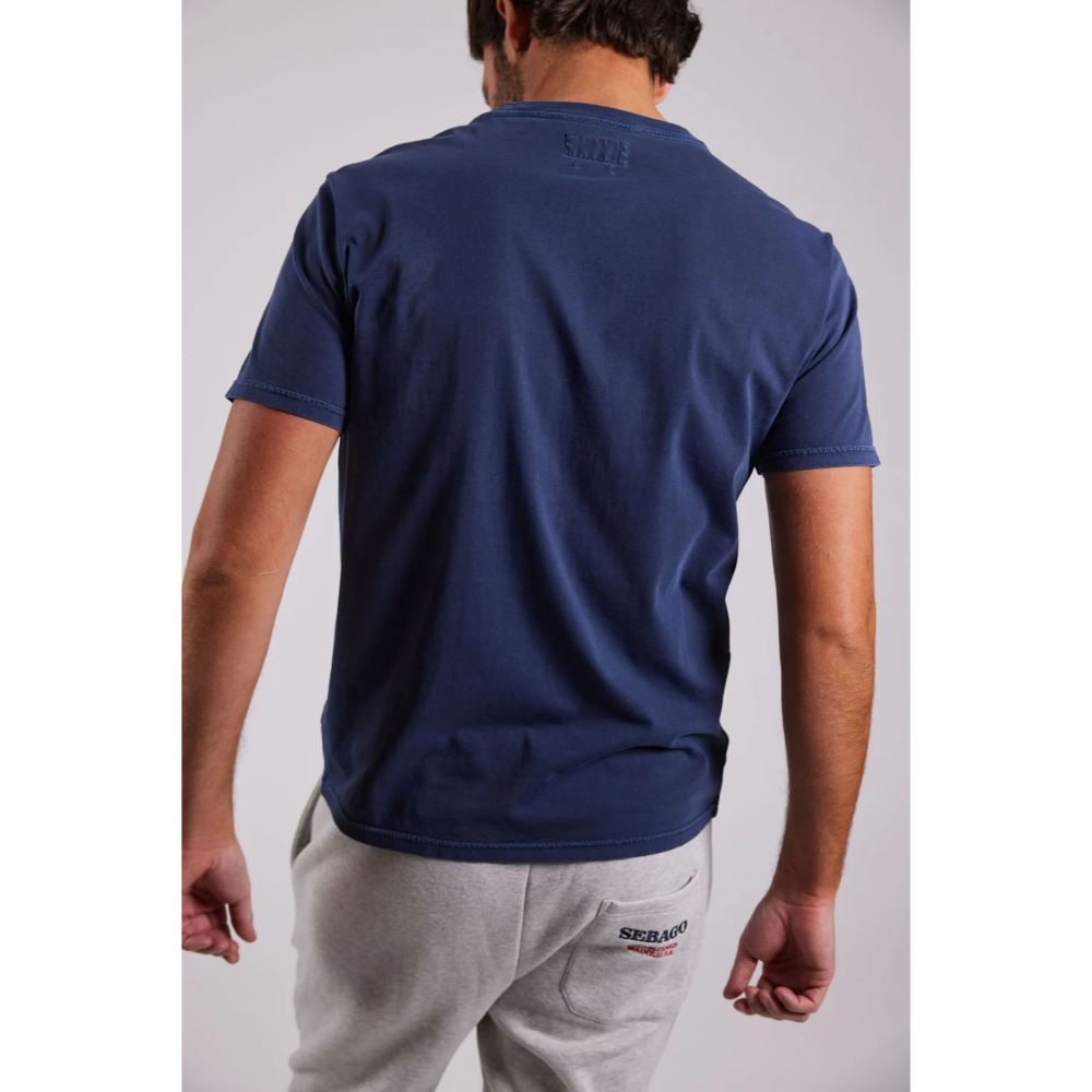 Sebago Outwashed T-Shirt, Marinblå
