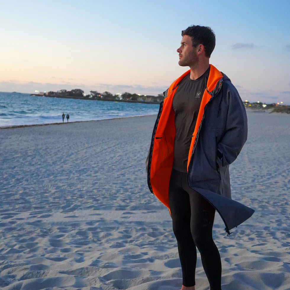 Vaikobi Beach Coat Fleecefodrad, Grå