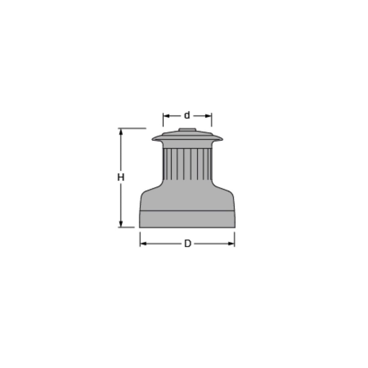 Antal Standard Aluminium 1-växlad Winch, 8