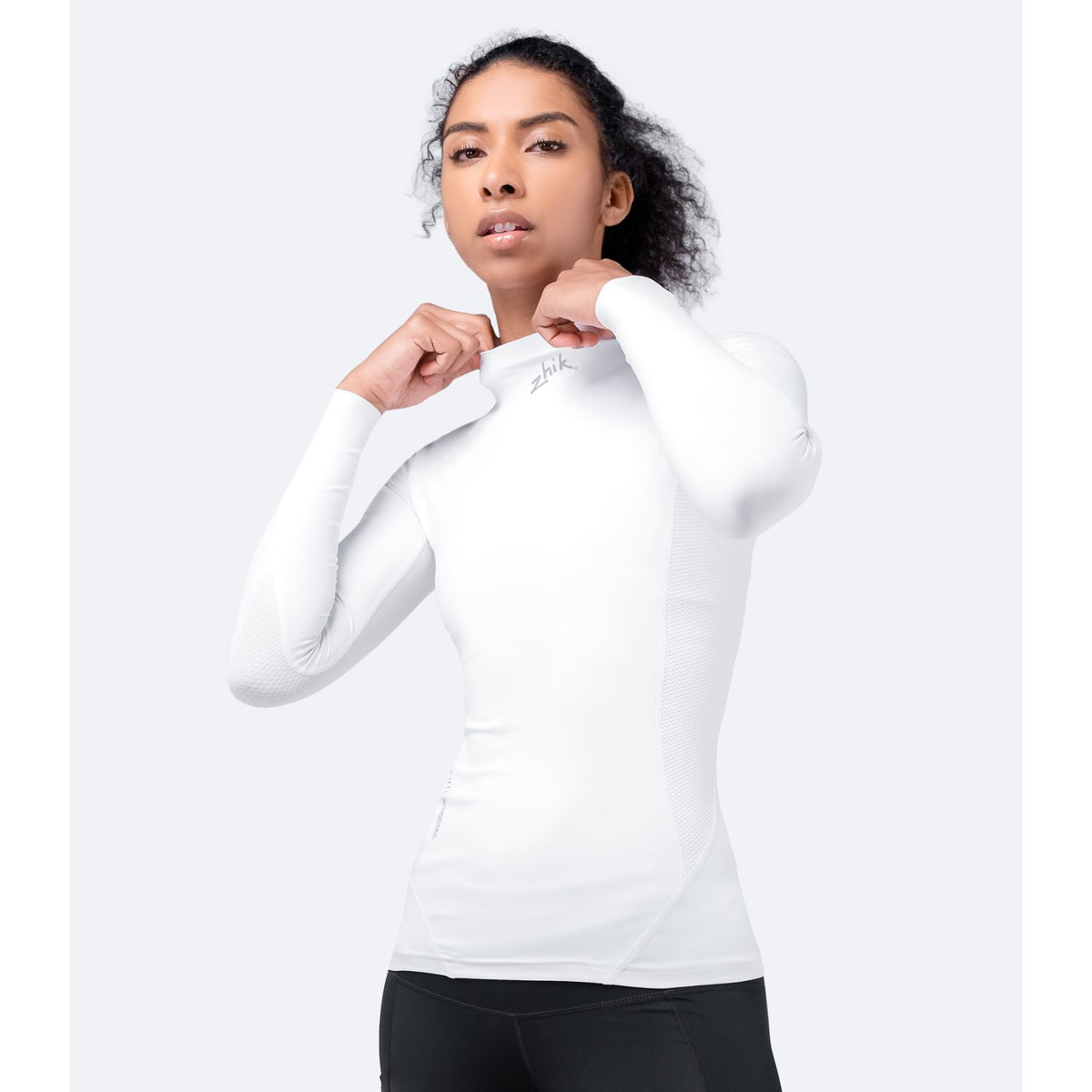 Zhik ECO Lycra Långärmad Tröja Dam, Vit