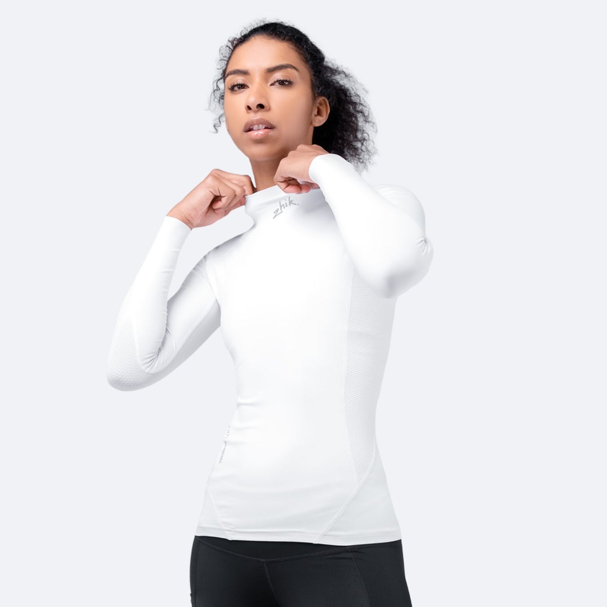 Zhik ECO Lycra Långärmad Tröja Herr, Vit