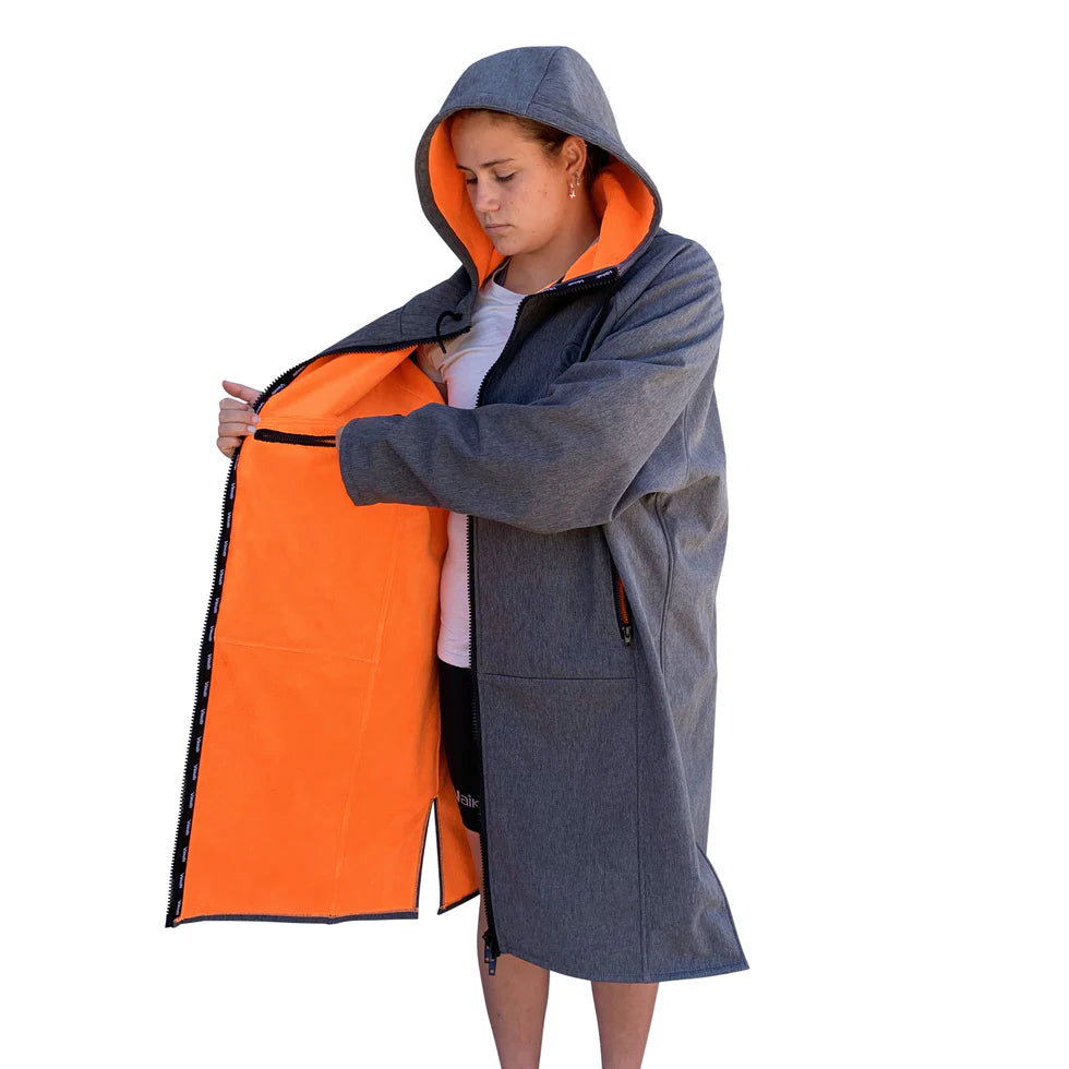 Vaikobi Beach Coat Fleecefodrad, Grå