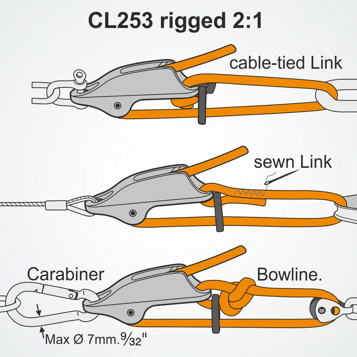 Clamcleat Trapeze & Vang Cleat, Anodiserad