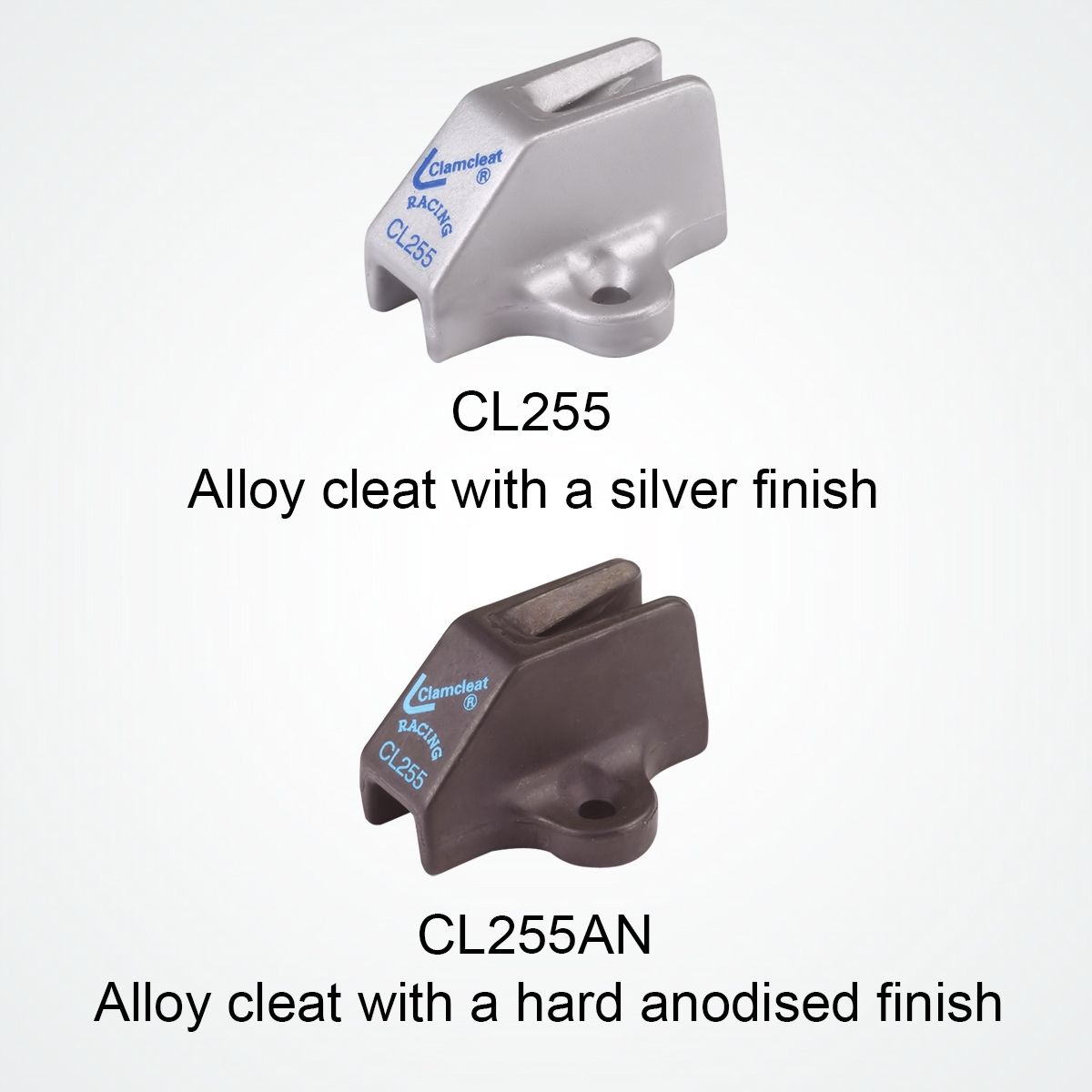 Clamcleat Omega anodiserad