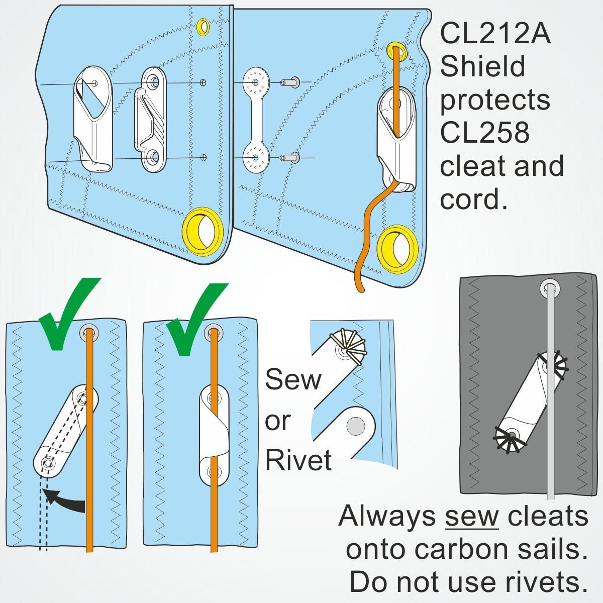 Clamcleat Racing Fine Line, Styrbord