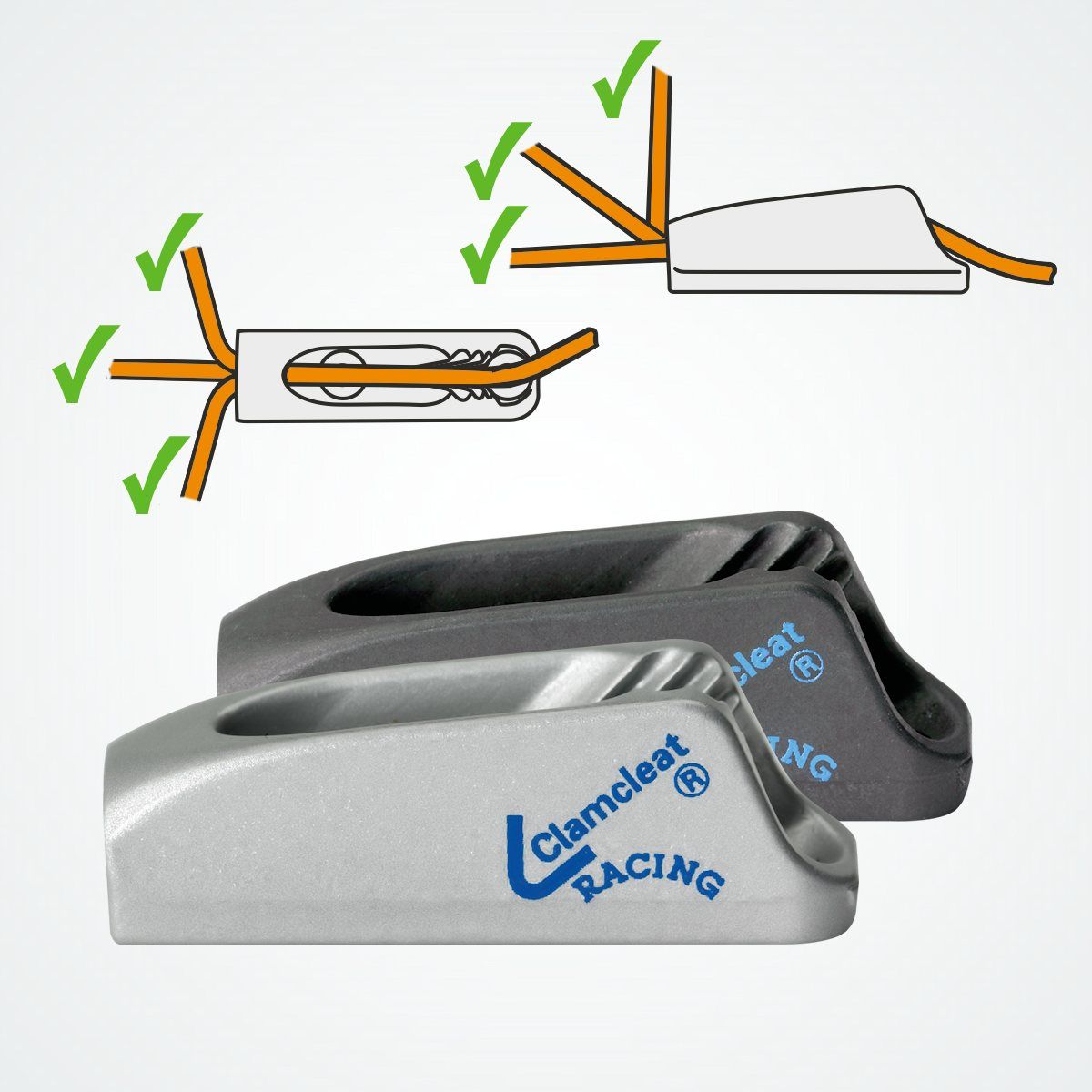 Clamcleat Racing Micro Hard Anodised