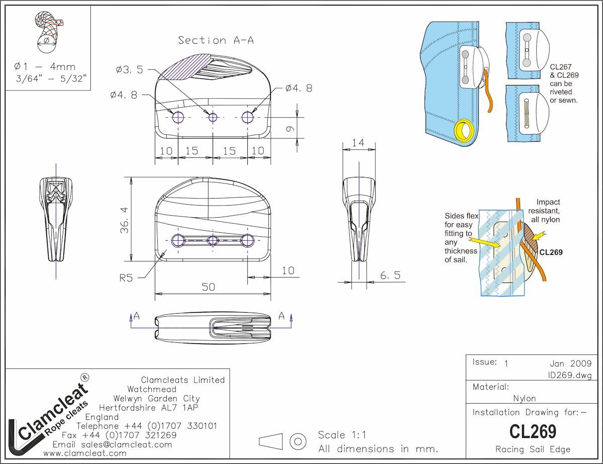 Segellik Cleat Nylon