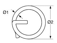 Stoppring 1.8mm x 25mm, 5-pack