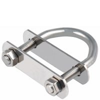 Allen U Bolt With Top & Bottom Plate - 6mm Rod 32mm Int Width