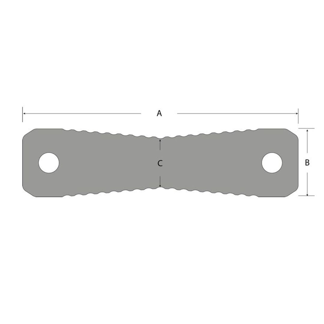 Tylaska 12mm Dogbone, Rostfri