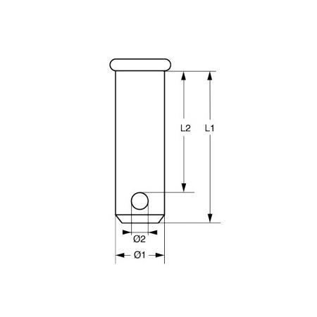 Riggbult 5mm x 17mm