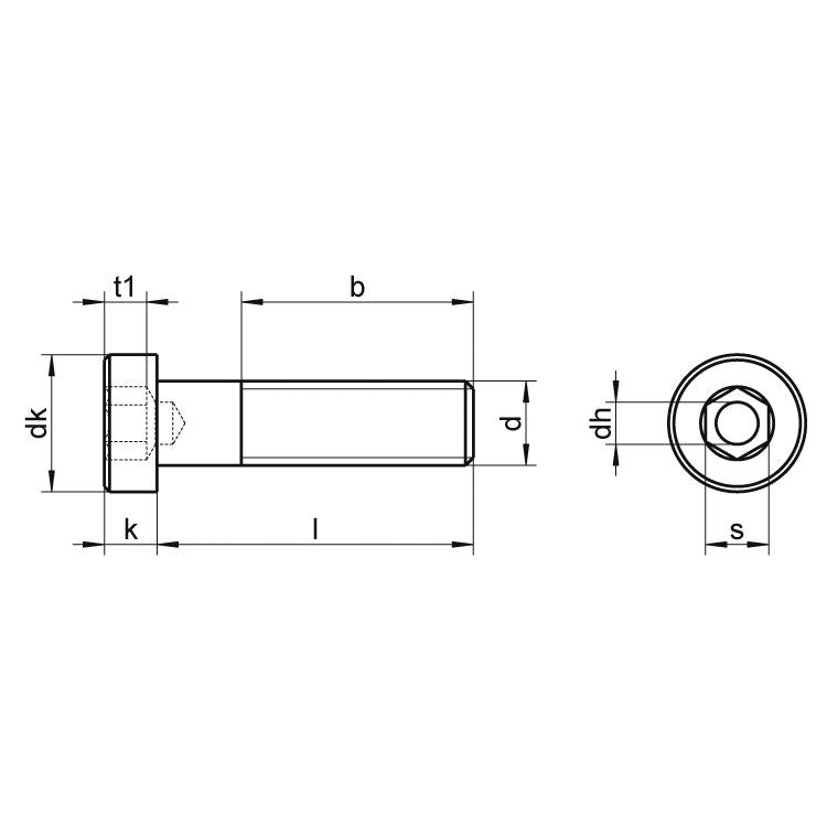 Maskinskruv Insex Rostfri A4, M8