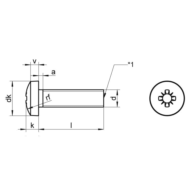 Maskinskruv Philips Rostfri A4, M6