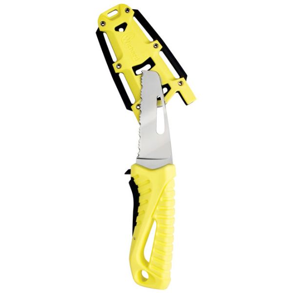 Wichard Offshore Rescue Kniv med fast blad, Fluorocerande
